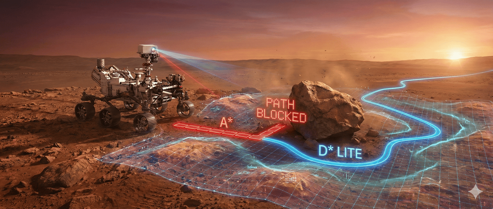 A* vs. D* Lite: The Pathfinding Algorithms That Choose a Rover’s Route